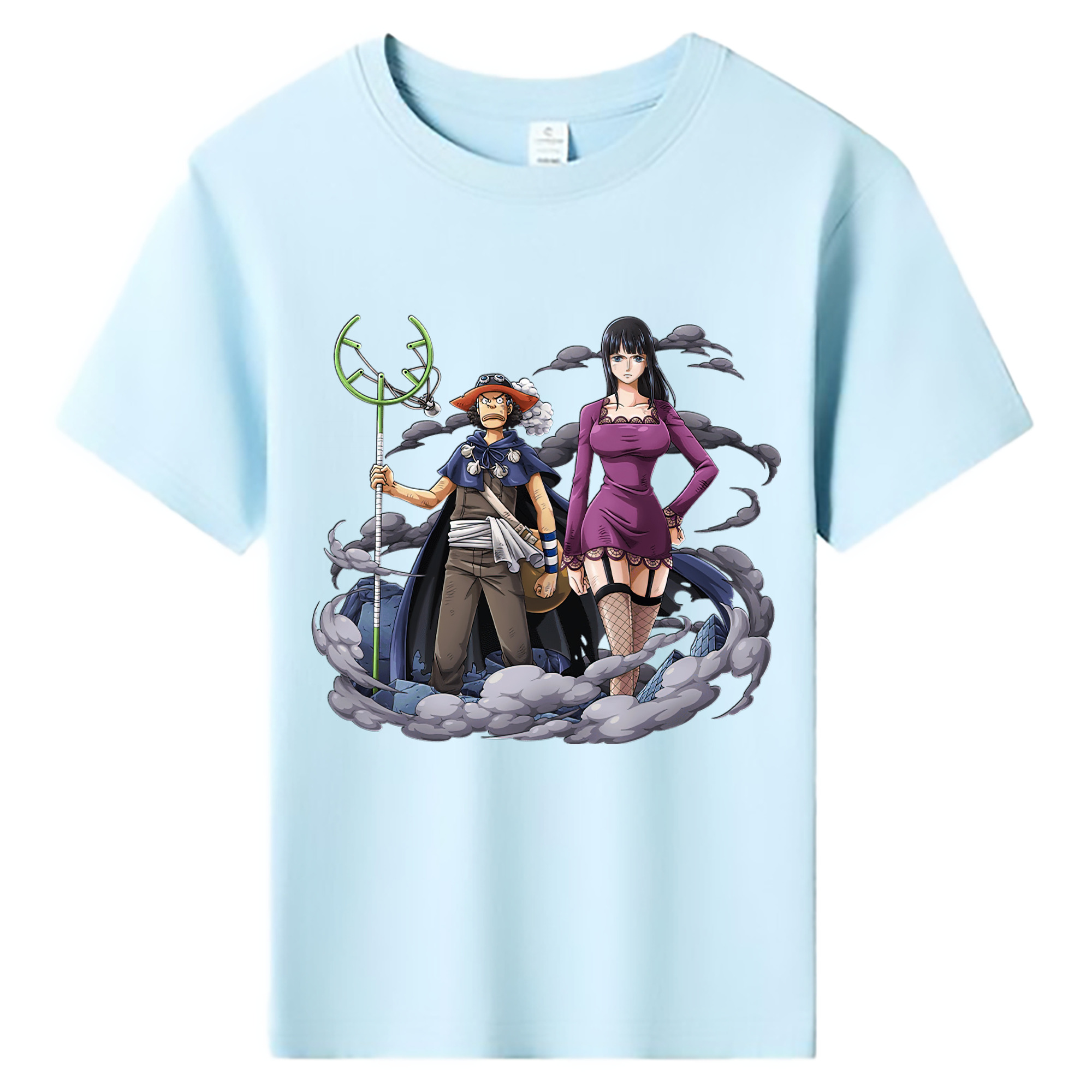 ワンピース ニコ・ロビン ONE PIECE Nico Robin 綿100％キッズTシャツ（フロントプリント）